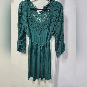 A Pea In The Pod Maternity Green Dress - Size Large